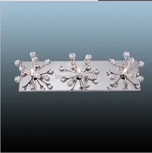 Modern Chrome Wall Light Crystal K9 G9 Modern Bathroom Mirror Front Light Fixture Bedroom Lamp Bathroom