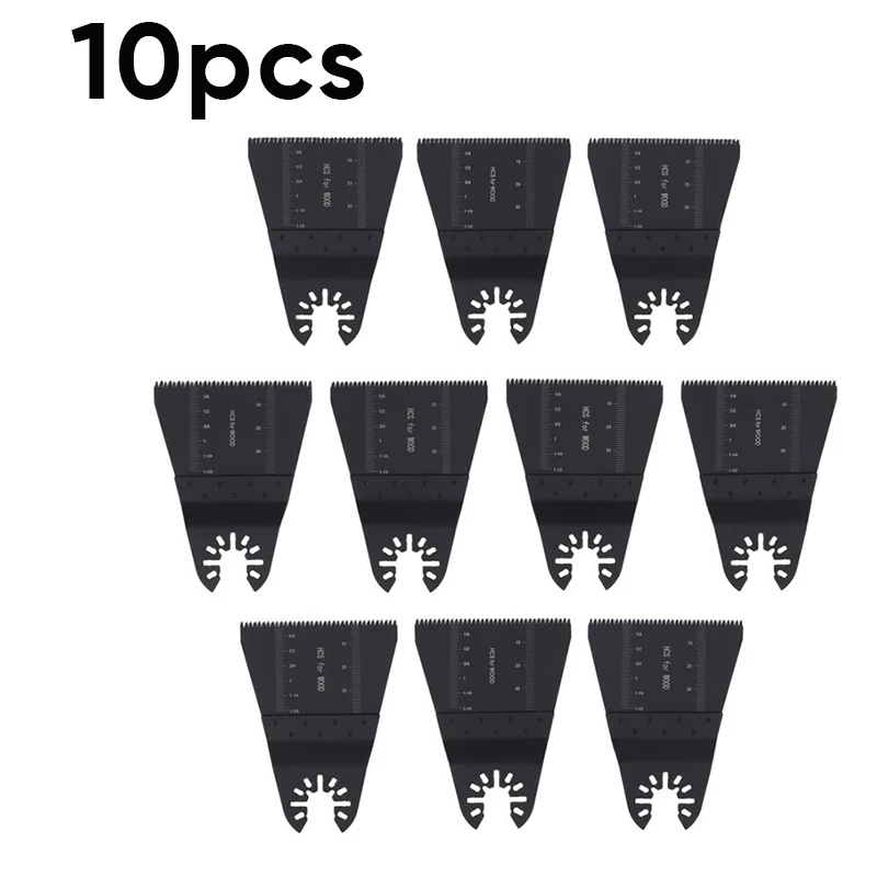 

10pcs Quick Release Black Carbon Steel Cutting Oscillating Tool Replacement Set