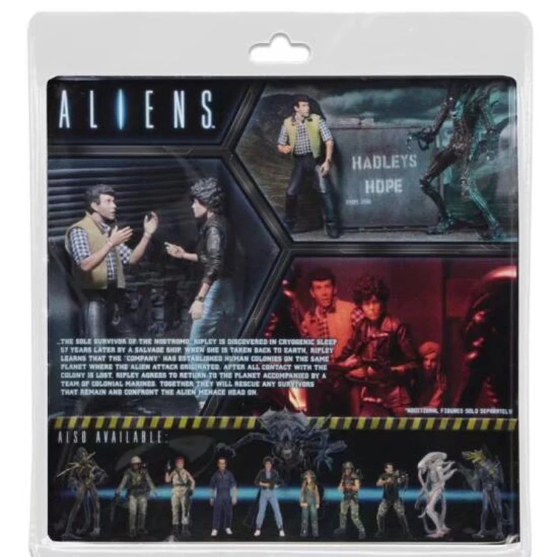 2pcsset 18cm Movie Aliens vs Predator Figure Series Carter J Burke Xenomorph Warrior PVC Action Figures Collectable Model Toy  (5)