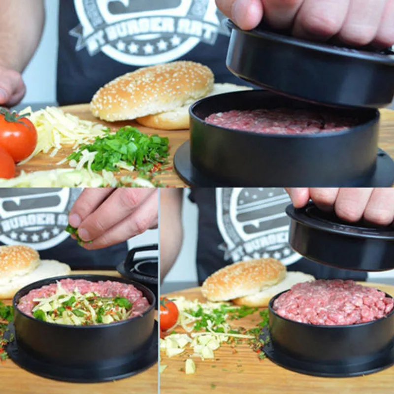 Пресс для гамбургеров с начинкой гамбургеров гриль барбекю Пэтти чайник сочные Мясорубка 3-в-1 Мясорубка Кухня антипригарным набор инструментов для самостоятельного