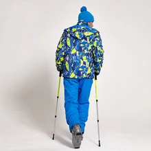 Зимний лыжный костюм мужской высококачественный лыжный пиджак+ брюки теплый водонепроницаемый ветрозащитный лыжный Сноубординг мужской лыжный костюм s зимняя куртка