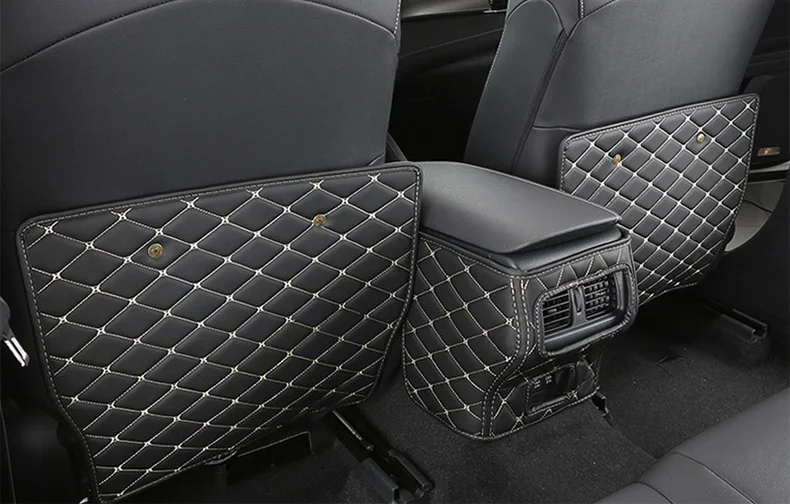 Автомобильная подушка подлокотник заднего сиденья kick анти-kick коврик накладка чехол Стикеры стайлинга автомобилей 3 шт./компл. для Toyota Camry XV70 - Название цвета: B