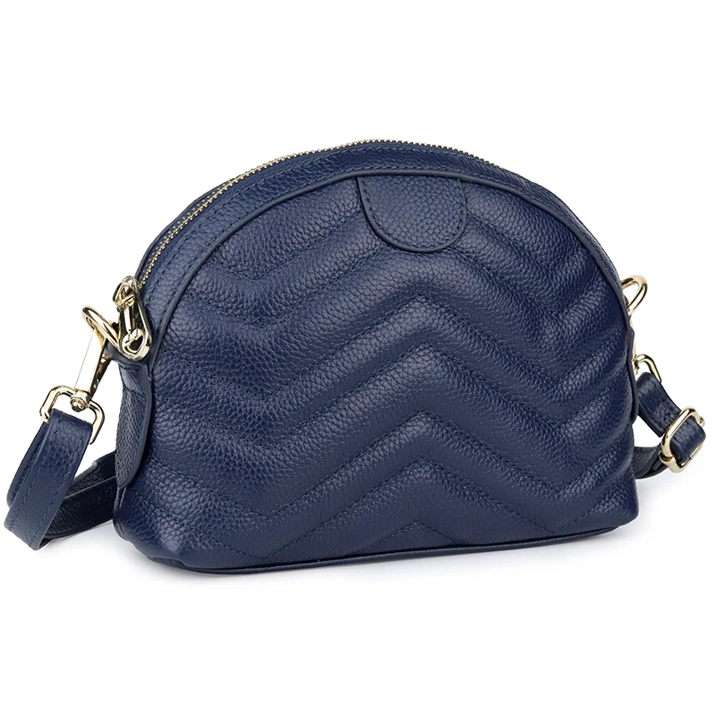 Модная женская сумка из натуральной кожи в форме ракушки, Роскошная красная/фиолетовая/синяя/Черная Женская сумочка-мессенджер, женские сумки через плечо