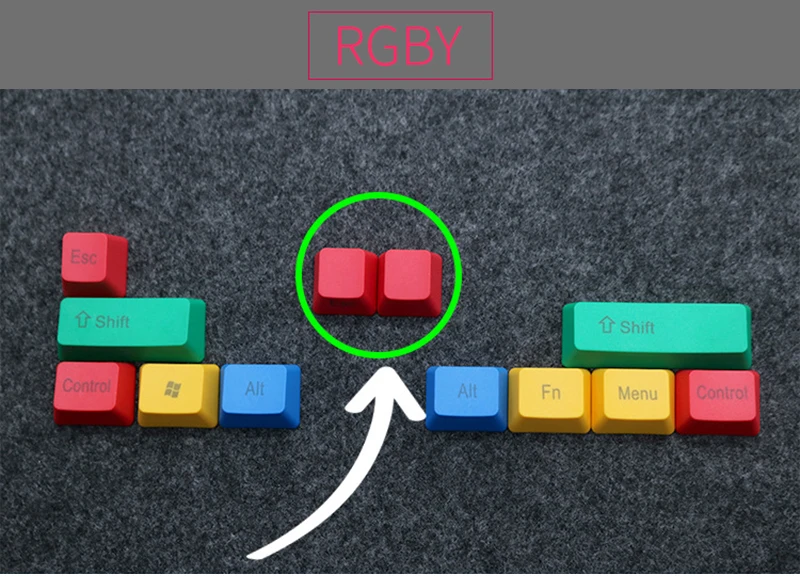 10 клавиш RGBY красочные keycap пустой/Топ/сбоку печатных PBT колпачки для USB механическая клавиатура DIY Замена