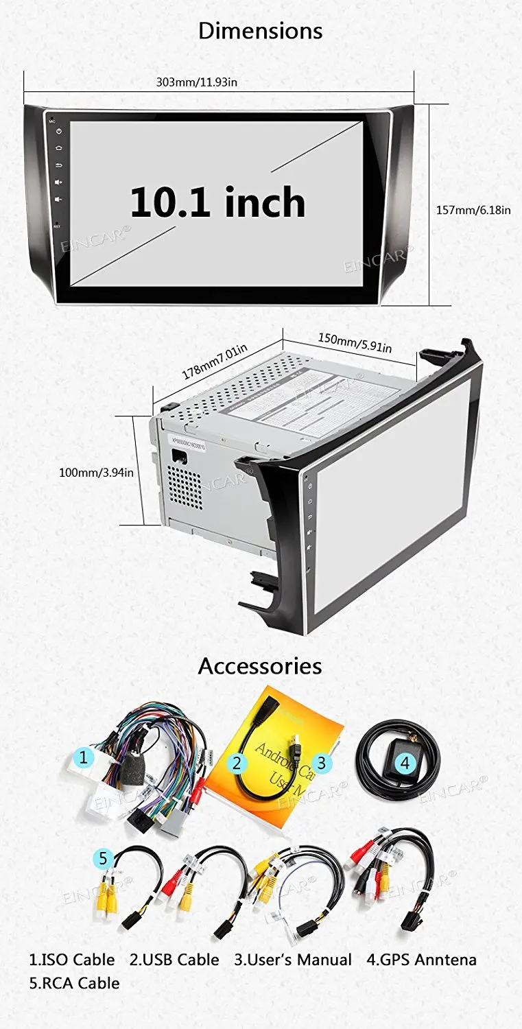 Discount Eincar Android 7.1 In Dash Head Unit 2 Din Car Stereo GPS Navigation Autoradio FM/AM RDS Receiver Support 3G/4G WIFI For Nissan 5 Discount Eincar Android 7.1 In Dash Head Unit 2 Din Car Stereo GPS Navigation Autoradio FM/AM RDS Receiver Support 3G/4G WIFI For Nissan 5