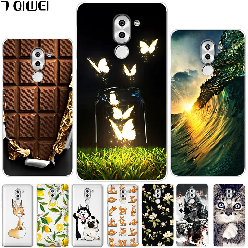 

B Para For Huawei GR5 2017 Case 5.5'' Soft TPU Silicon Phone Case For Coque Huawei Honor 6X Back Cover Honor 6 X x GR5 2017 Cute