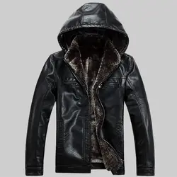 5XL зимние куртки толстовки мужские кожаные меховые пальто мотоциклетные куртки водонепроницаемая верхняя одежда Кашемировые топы большой