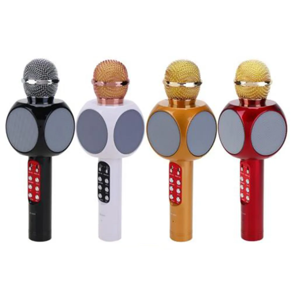 WS1816 Wireless Bluetooth Karaoke Microphone Speaker with Flash LED