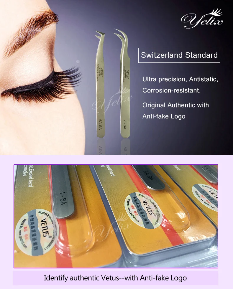 Maquillaje pestañas Pinzas profesional de pestañas extensión Pinzas pestañas Curvex inoxidable Pinzas Cejas Pincet herramientas