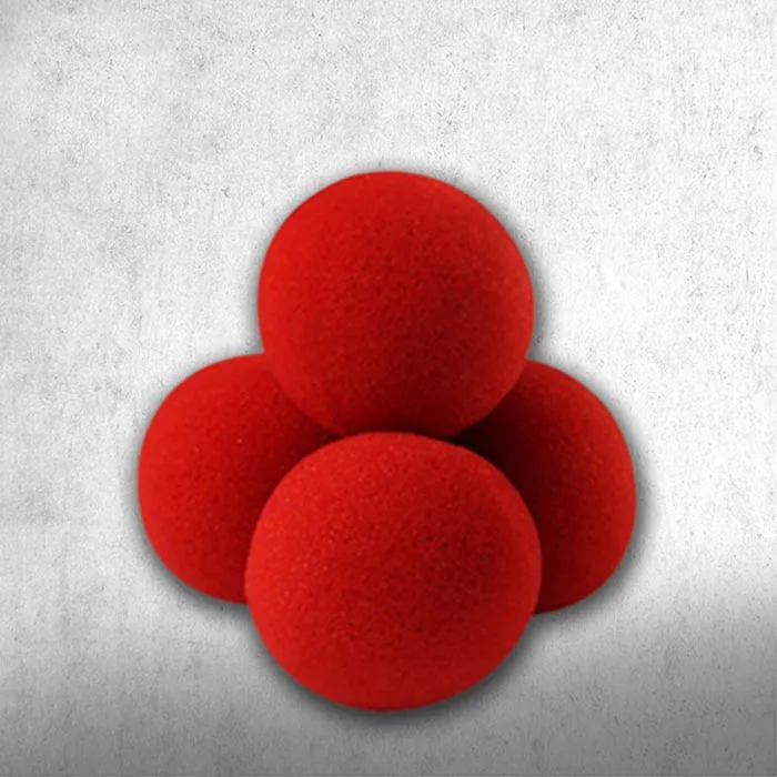 Hot 10PCS Red Finger Magic Props Sponge Ball Street Classical Illusion Stage Comedy Tricks Magicians Toy for Kids Gift