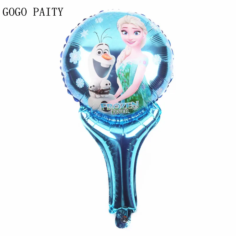 

GOGO PAITY Free Shipping New Mini Handheld Princess Aluminum Balloon Children Toy Birthday Party Wedding Decorative Balloon
