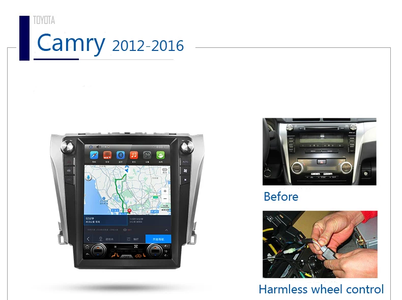Discount for Toyota Camry android head unit 2012-2016 camry steering wheel control camry navigation system 0