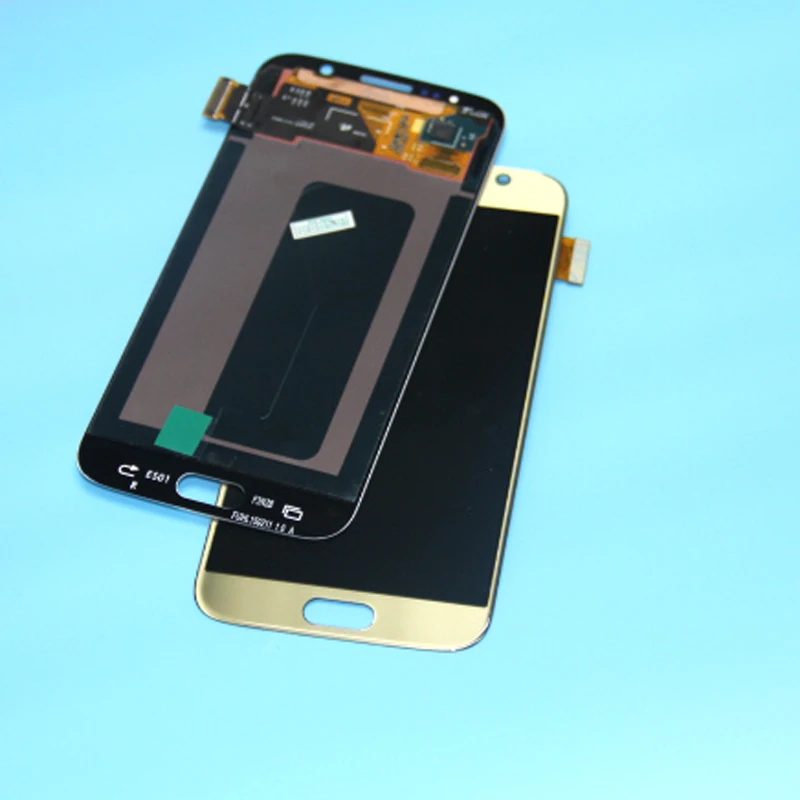 1 шт. для samsung GALAXY S6 G920 G920F ЖК-дисплей кодирующий преобразователь сенсорного экрана в сборе синий белый золотой