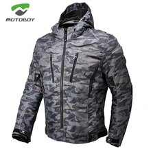 Frete grátis 1 pcs Homens de Moto Inverno Camuflagem Cordura Têxtil Revestimento Da Motocicleta Quente À Prova D’ Água CE Proteger Com 5 pcs Almofadas