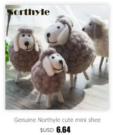 Genuine Northyle cute mini sheep wool miniature sheep craft figurine home decoration accessories christmas gift