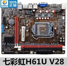 H61U V28 motherboard 1155 DDR3 Supports V28 Micro ATX Socket LGA 1155 G1620 H61 HDMI