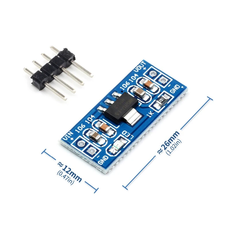 1 шт. AMS1117 4 5 7 в поворот 3 В DC понижающий модуль питания 3.3V для arduino DIY KIT|Интегральные