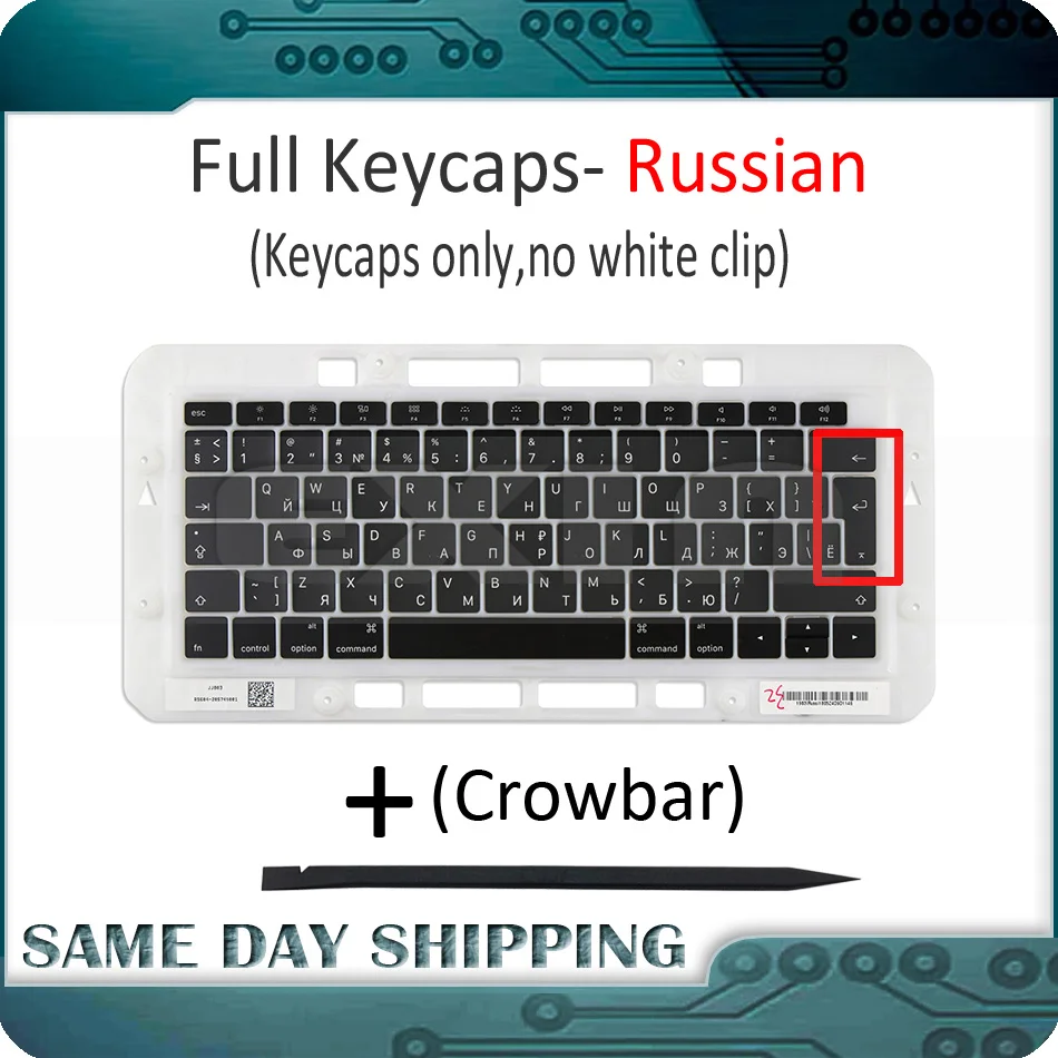 

Genuine for Macbook Air Retina 13" 13.3" A1932 Russian Russia RU Keyboard Keys Key Cap Keycaps Replace MRE82 EMC 3184 Late 2018
