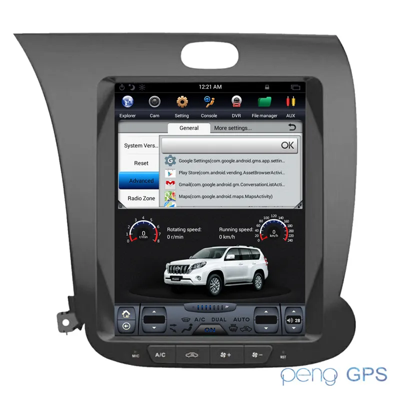 Flash Deal Tesla style 8 core Android 7 Car Radio DVD Player Headunit GPS For KIA CERATO K3 FORTE 2012-2016 GPS Navi Car Stereo Multimedia 10