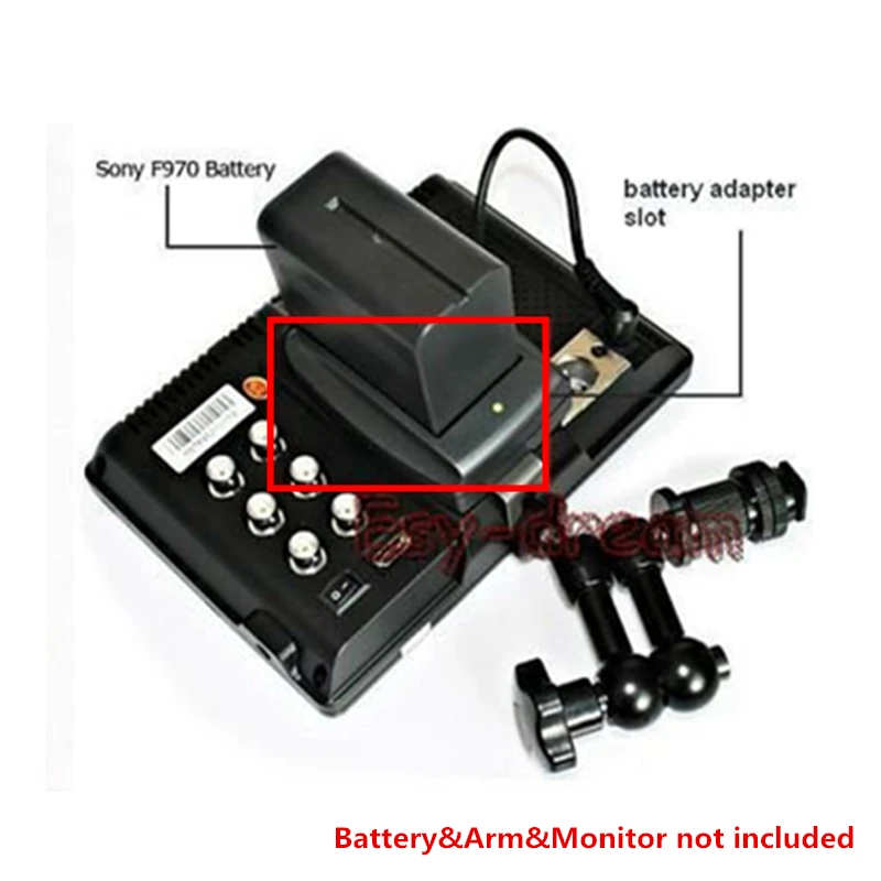 

Адаптер для аккумулятора F550 F570 F750 F770 F960 F970 слот для видеомонитора камеры