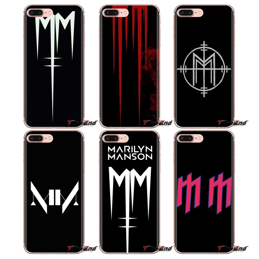 透明ソフトカバーブライアンヒューワーナーマリリン マンソンのロゴ銀河 A3 A5 A8 スター A6 プラス 18 15 16 17 フィットケース Aliexpress