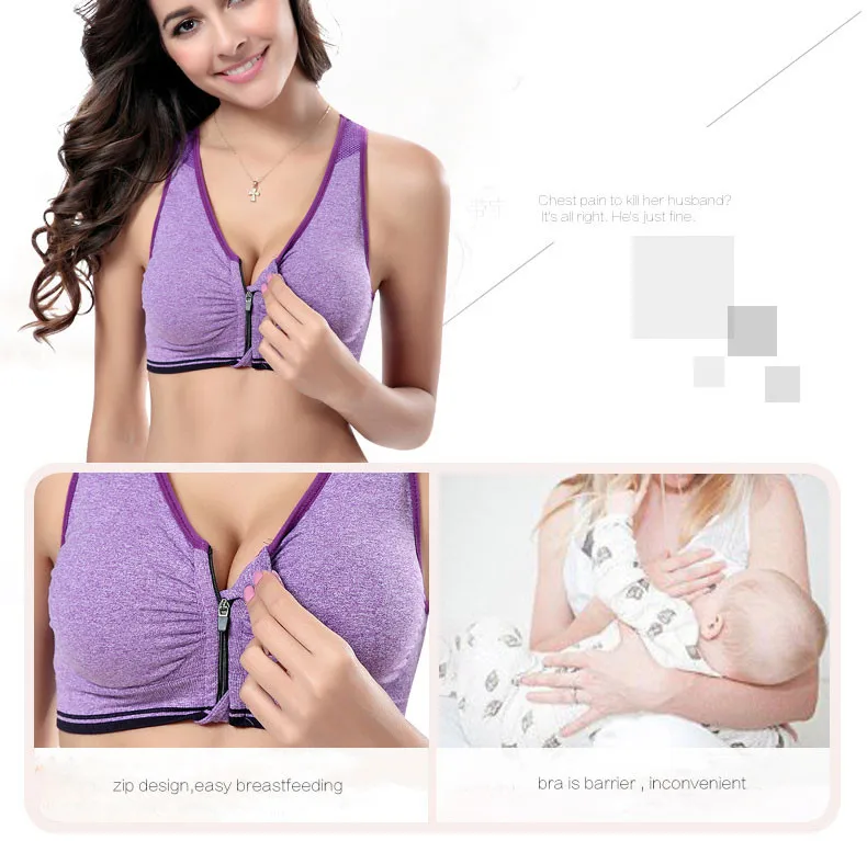Feeding bra with zip Clearance