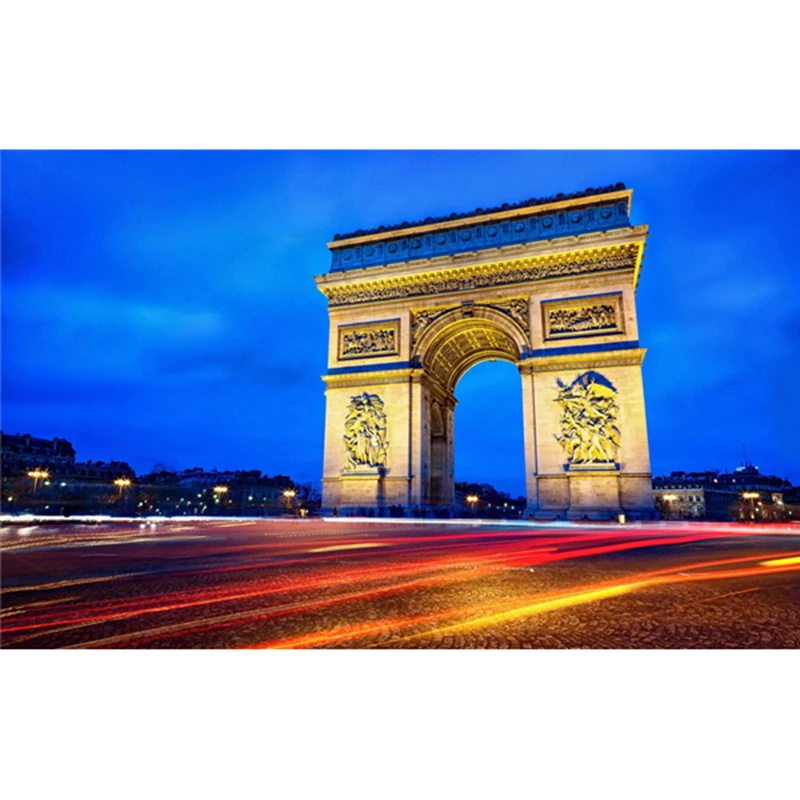 

Diamond embroidery Paris Arc de Triomphe Diy diamond painting 3d square drill rhinestone pasted painting Crafts Needlework 7612A