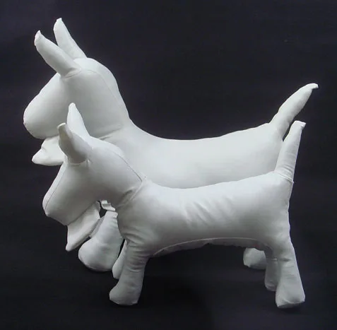 

Dog Mannequin PU Leather Dog Models Standing Position Scottish Puppy Dog Model S L Pet Shop Display