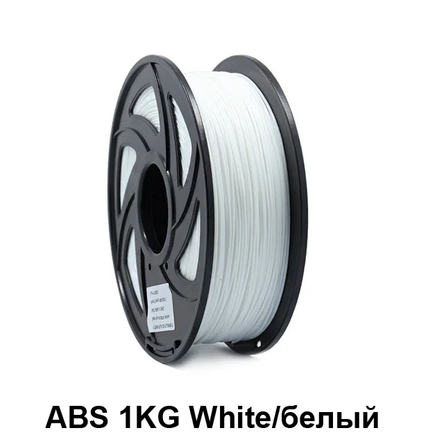 ABS White Color 10 шт., 1,75 мм, 1 кг/шт., PLA ABS, 3d принтер, нить для 3D ручки, Резиновая лента, расходные материалы, материал, нить для 3d принтера - Цвет: ABS White Color