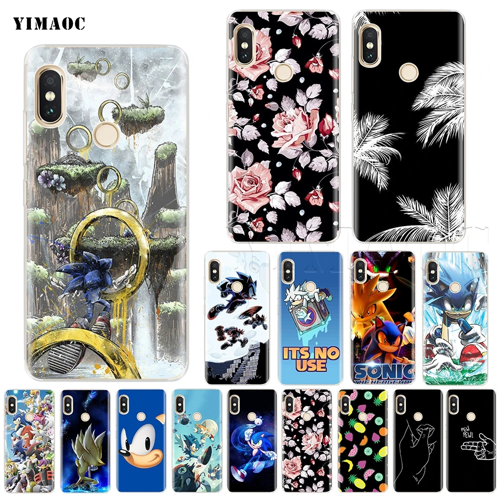 

YIMAOC Sonic the Hedgehog Case for Xiaomi Redmi Mi Note MAX 3 6a 7 8 9se mix 2s a1 a2 Lite mi6 mi8 se for pocophone f1