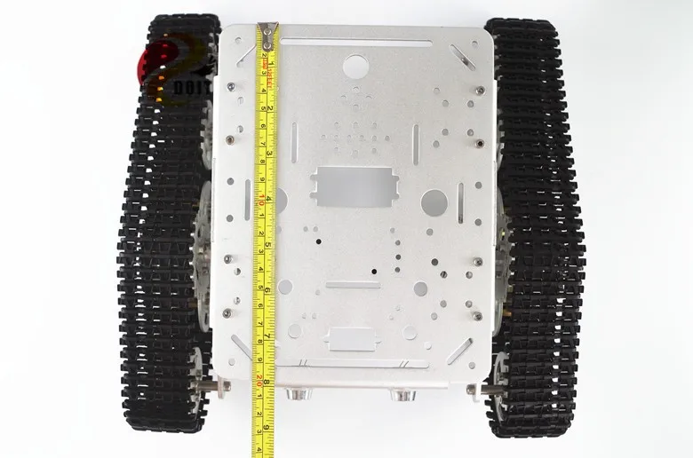 DOIT металлический бак шасси T300 робот отслежены автомобиль с мотором и отслеживать/trail diy rc игрушки комплект гусеничный трактор caterpillar smart