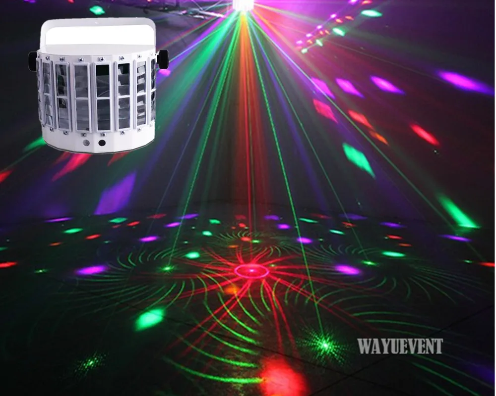 

LED Laser flash disco double butterfly light Mini derby Club Party led effect DMX512 Stage Lamp DJ Equipments KTV disco lights