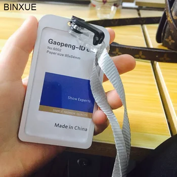 

Cover card aluminum alloy job card,id badges,hang rope,can hang can clamp,double-sided visual,Staff,work,badge holder brand