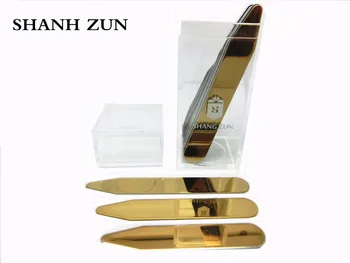 

SHANH ZUN 10 Pcs Premium Collar Bones, Dress Shirt, Stainless Steel, Simply Choose the Sizes You Need Holiday Gift for Men Dad