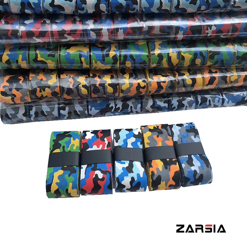 100pcs 2019 NEW ZARSIA camouflage PU tênis overgrips sensação de secura
