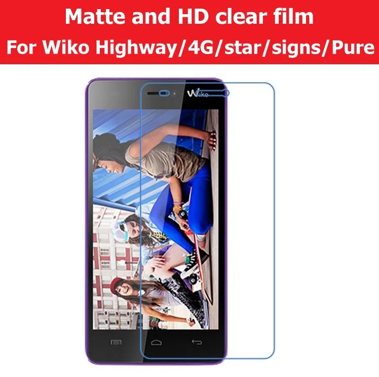 Новая глянцевая пленка и матовая для Wiko Highway /Highway 4G /Star /Signs/Чистая Защитная экрана