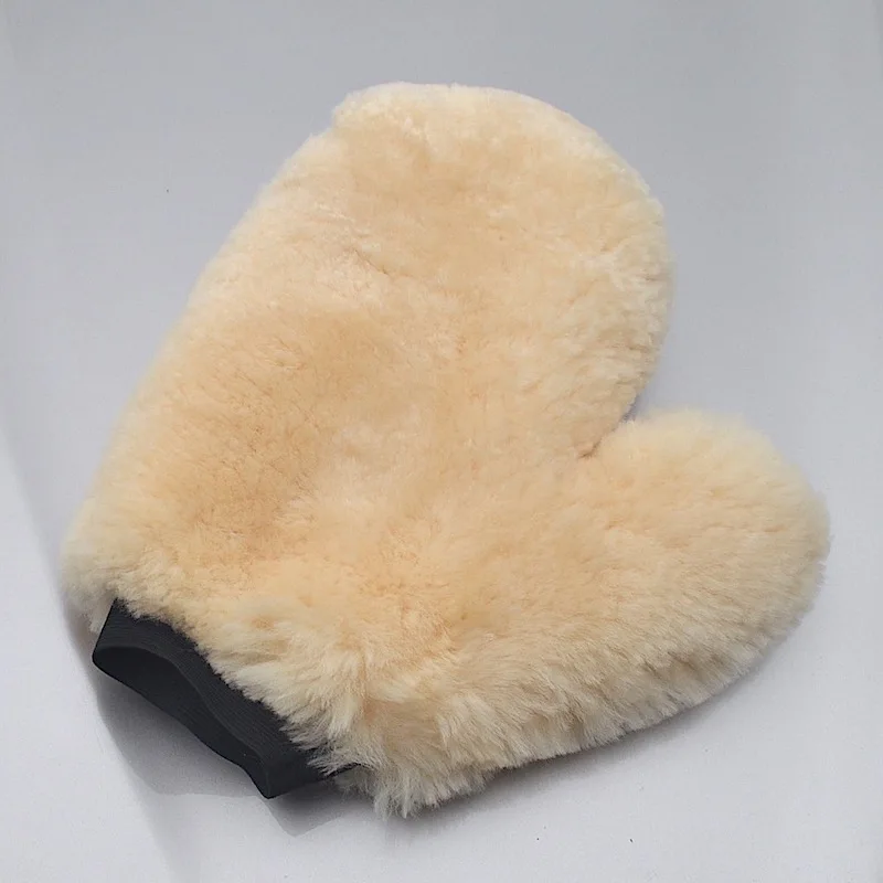 10pcs Merino Sheepskin Car Wash Mitt, Car Wash Padpad padpadded