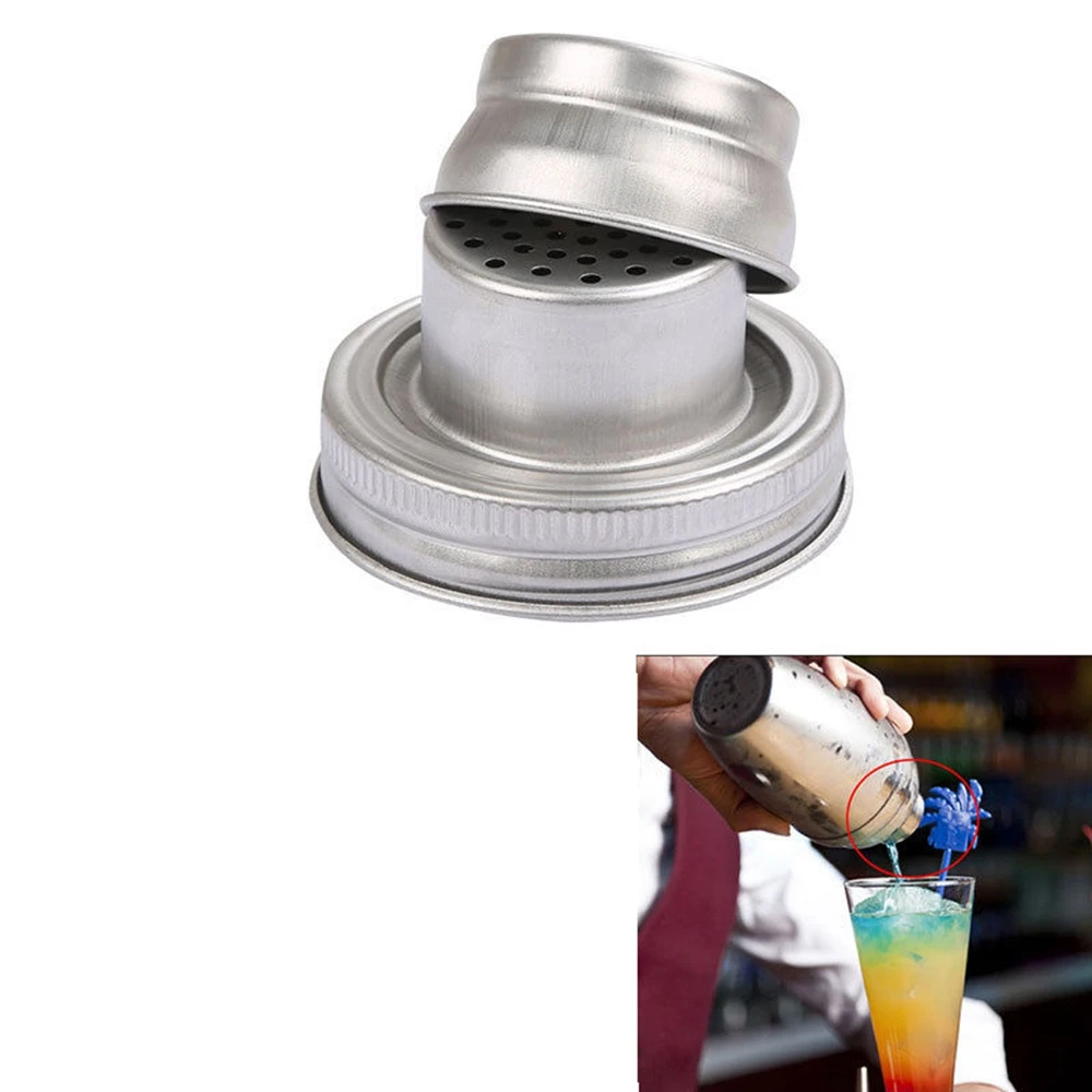 Cocktail Shaker Lid fit for Mason Jar For 68 & 69 mm mouth Bar Drinks