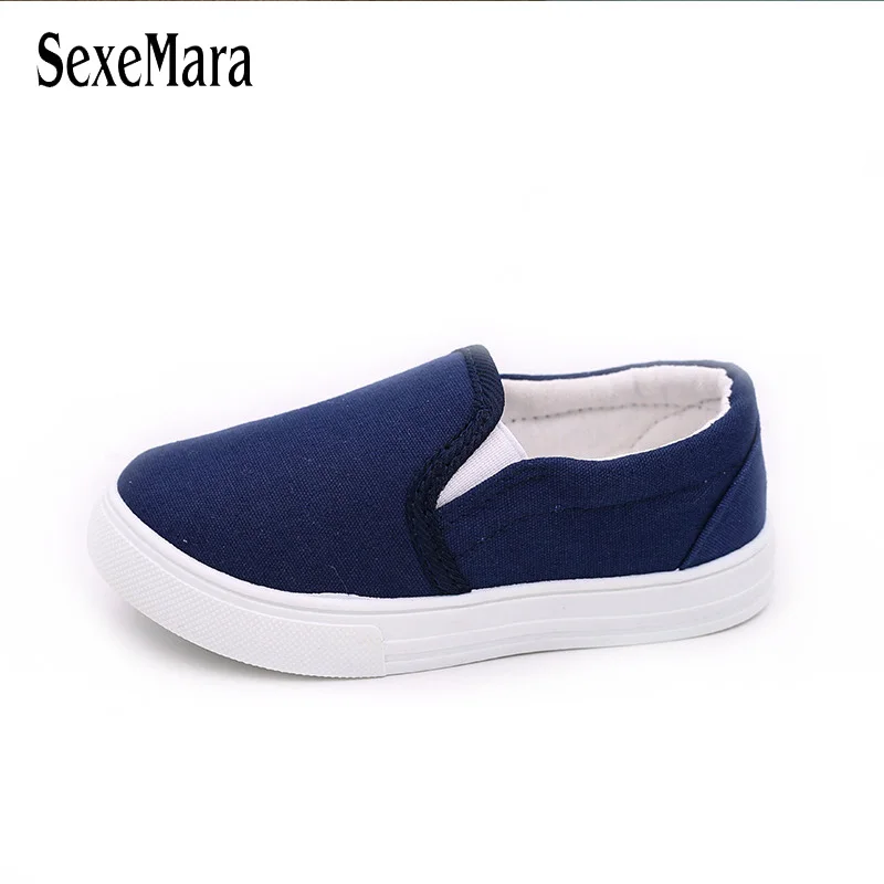 

2018 Slip On Canvas Children Shoes Sports Breathable Boys Sneakers Kids Shoes for Girls Casual Child Flat Canvas Shoes B03062