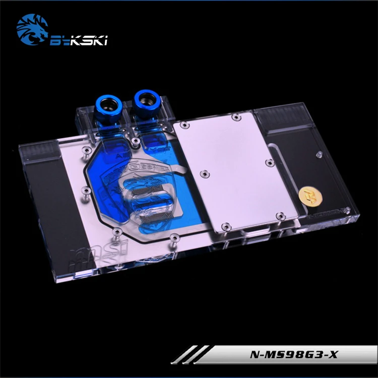 Блок видеокарты Bykski с полным покрытием для MSI GTX980 GAMING 4G / GTX 980Ti Gaming 6G медный