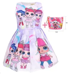 Летнее тонкое платье принцессы для маленьких девочек; нарядное детское платье-сюрприз; детское платье для игр