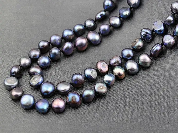 Charming Long Pearl Necklace 48inches Natural Freshwater Pearl Necklace Handmade Real Jewelry More Color For Choose
