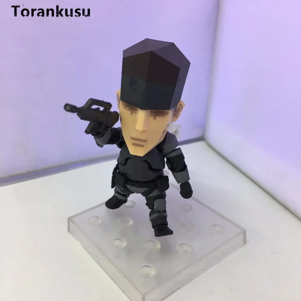 

Metal Gear Solid Action Figure SOLID SNAKE Nendoroid 447# PVC Figure Toy 100mm Game Movie METAL GEAR Snake Model Doll