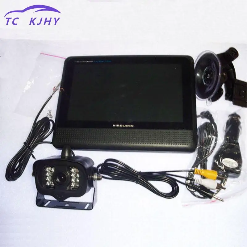 

2018 7 Inch Lcd Car Monitor Wireless 2.4ghz Rear View System With Waterproof 15 Ir Night Vision Parking Reversing Camera