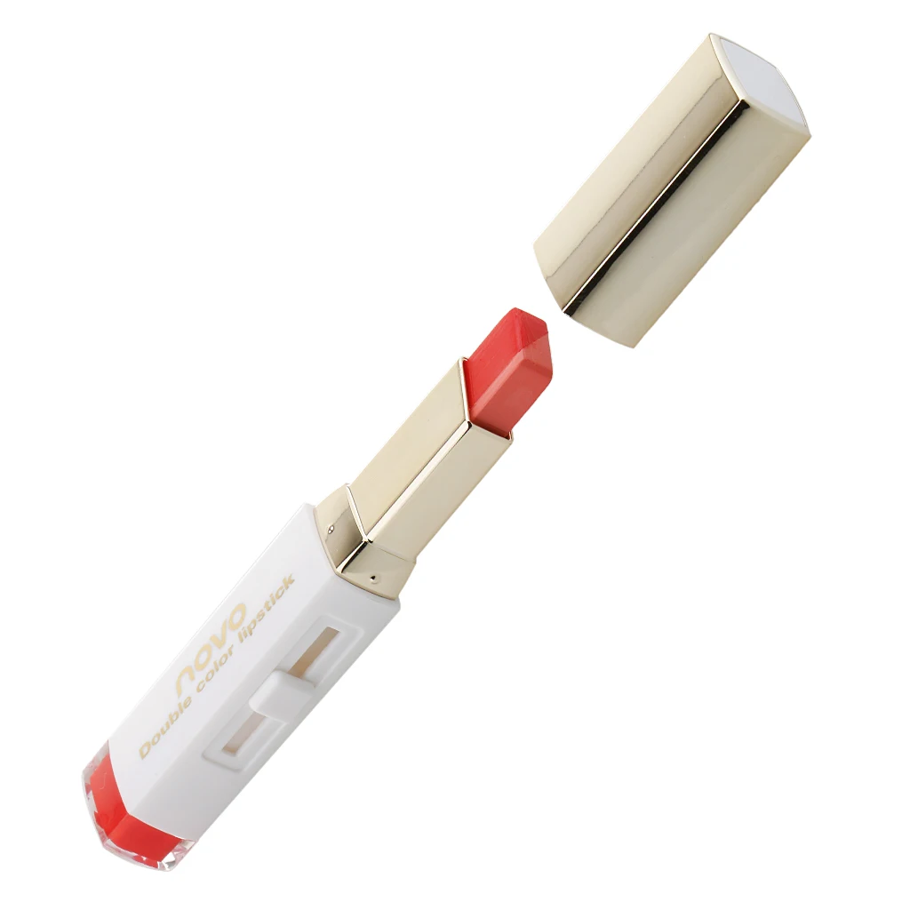 Dual Color Lipstick Moisturizing Gradient Color Fashion Makeup Lip Blam Waterproof & Long Lasting Works Especially Well