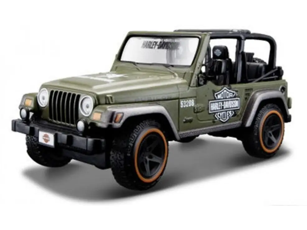 Maisto 1:24 Jeep Wrangler Rubicon Harley литой модельный автомобиль Новый в коробке