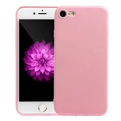 Мягкий силиконовый чехол для iphone X, 6, 6 S, 7 Plus, XR, XS MAX, 5S, гелевый Чехол для iphone 7, 8 Plus - Цвет: Pink