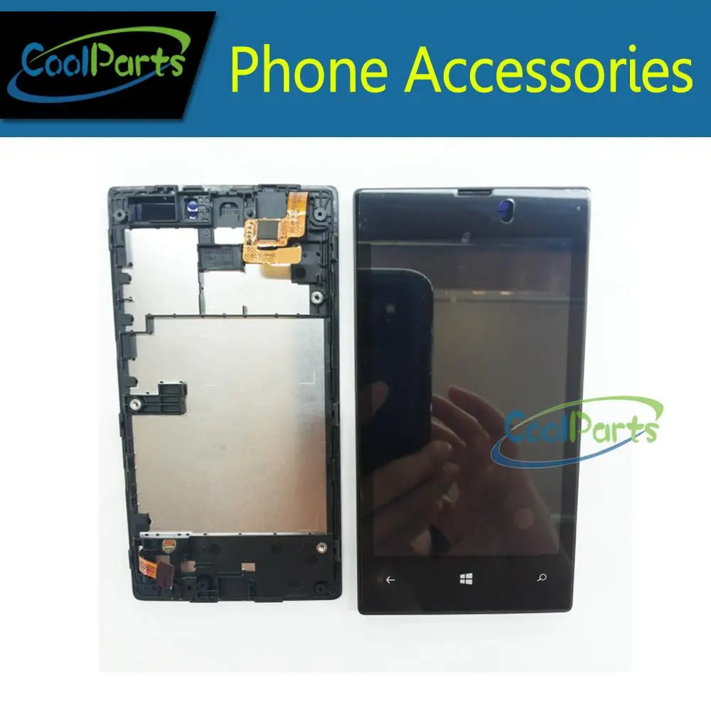 

LCD Display and Touch Screen Digitizer With Frame For Nokia Lumia 520 N520 Free Shipping 1PC/Lot