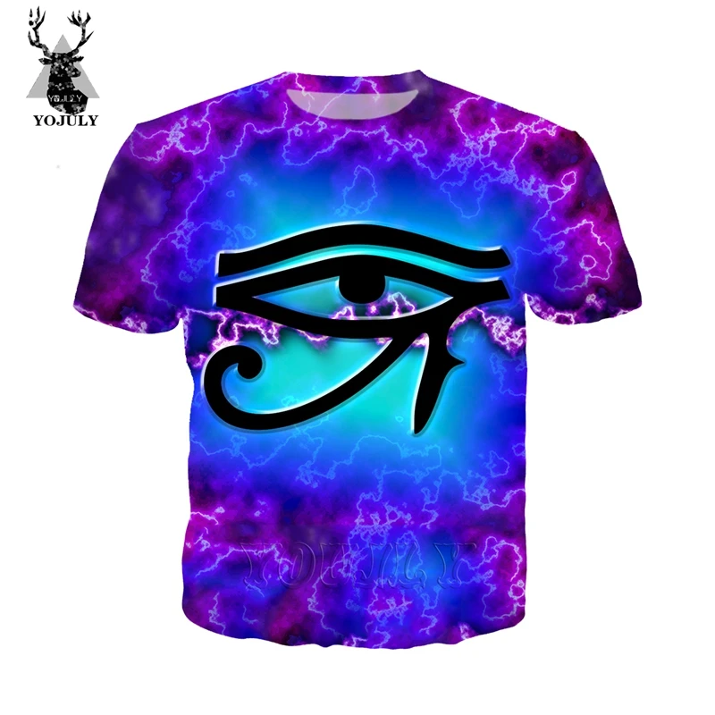 Футболка Egypt Horus eye, off white, мужская, удобная, 3d принт, аниме, harajuku, футболки, модные, унисекс, хип-хоп, с круглым вырезом, уличная одежда, топы, A96