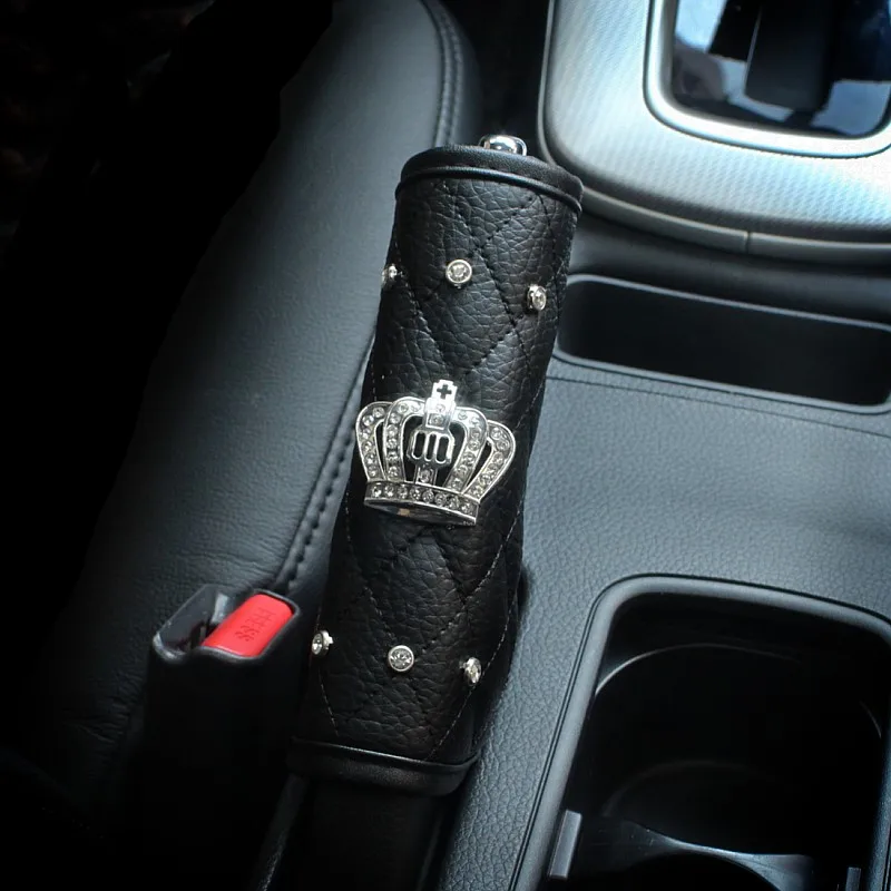 Universal Crystal Car Seat Belt Cover Diamond Hand Brake Gear Cover Auto Seat Belt Shoulder Pad Car Styling Suit For All